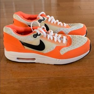 Nike Air, orange, fluorescent. US size 10